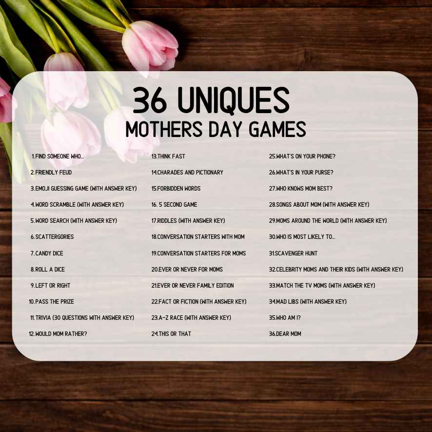 MOTHERS DAY GAMES BUNDLE - Image 8