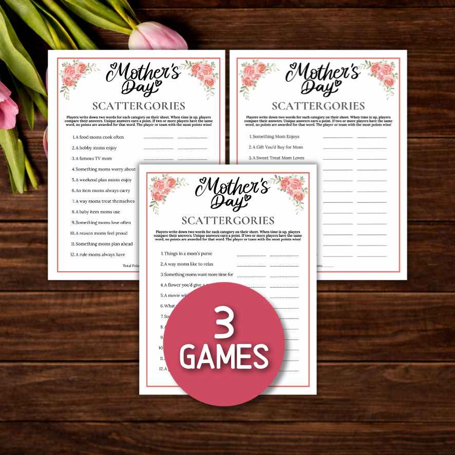 MOTHERS DAY SCATTERGORIES GAME - Image 3