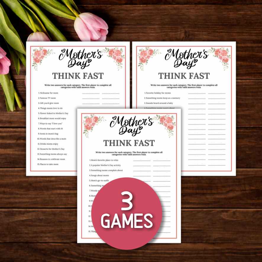 MOTHERS DAY THINK FAST GAME - Image 3