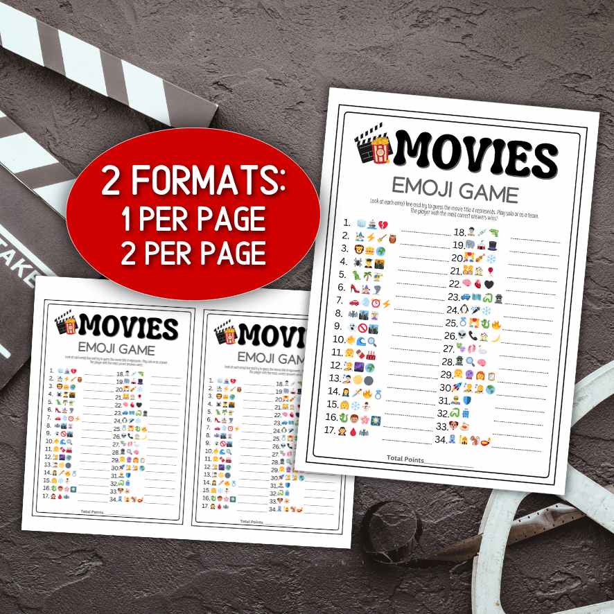 MOVIE EMOJI PICTIONARY GAME - Image 4