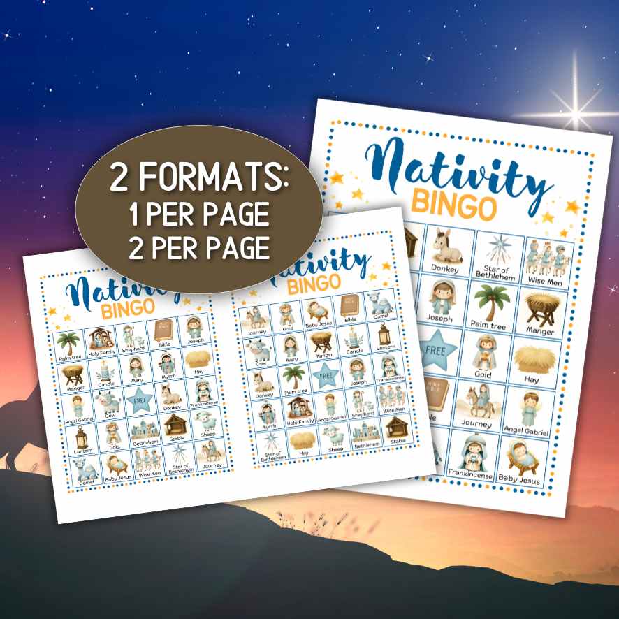 NATIVITY BINGO PRINTABLE 50 CARDS - Image 7