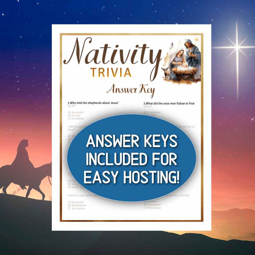 NATIVITY TRIVIA CHRISTMAS GAME - Image 4