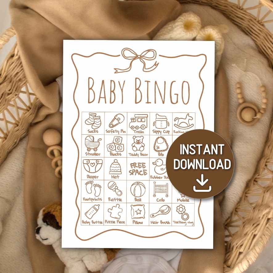 NEUTRAL BABY BINGO CARDS - Image 2
