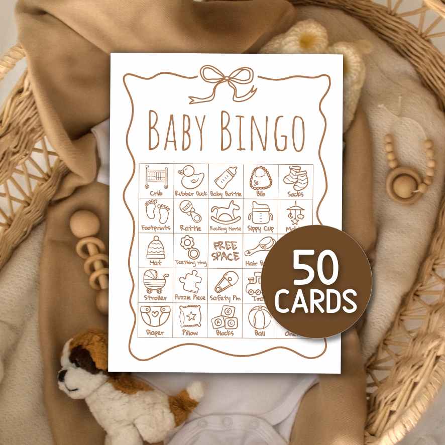 NEUTRAL BABY BINGO CARDS - Image 3