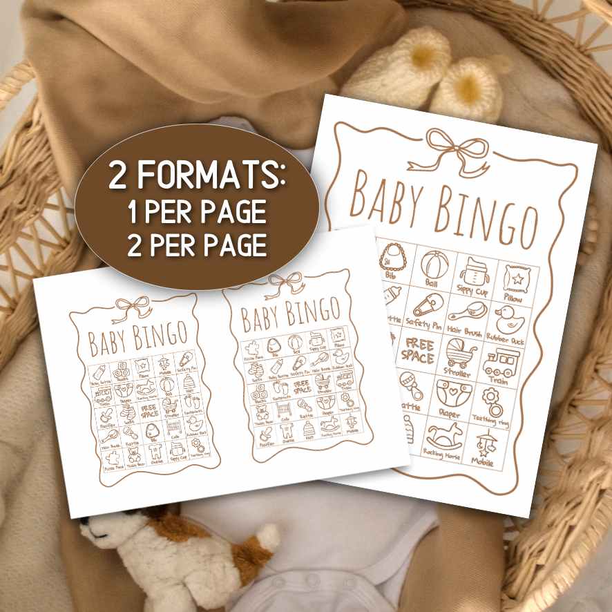 NEUTRAL BABY BINGO CARDS - Image 7