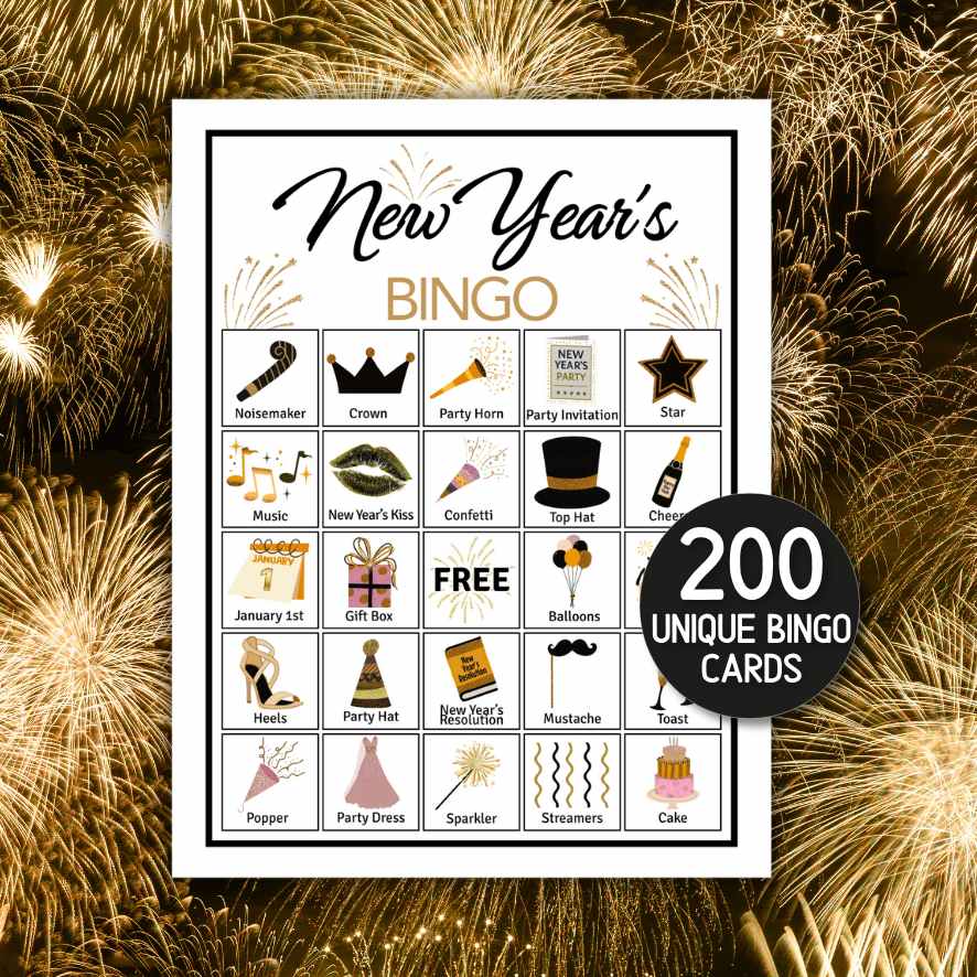 NEW YEARS BINGO PRINTABLE