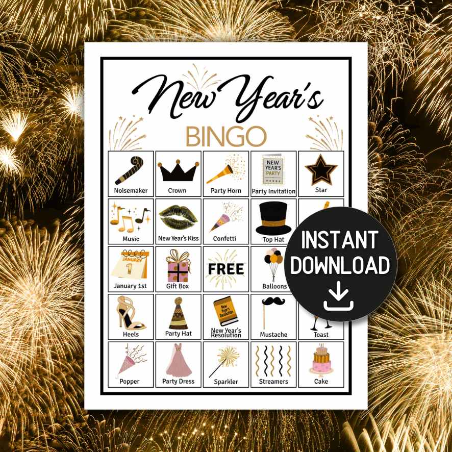 NEW YEARS BINGO PRINTABLE - Image 3