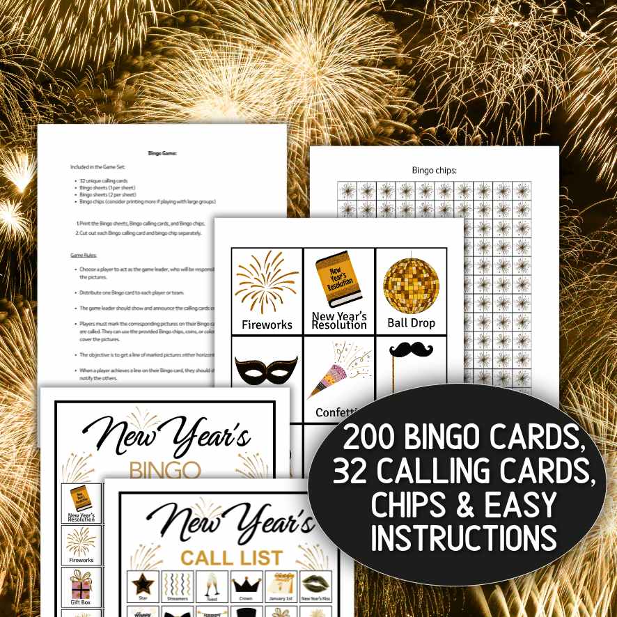 NEW YEARS BINGO PRINTABLE - Image 5