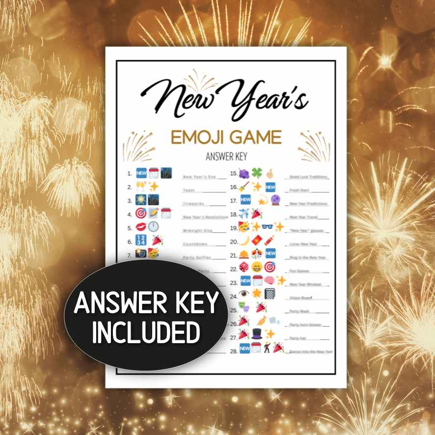 NEW YEARS EVE EMOJI PARTY GAME - Image 4