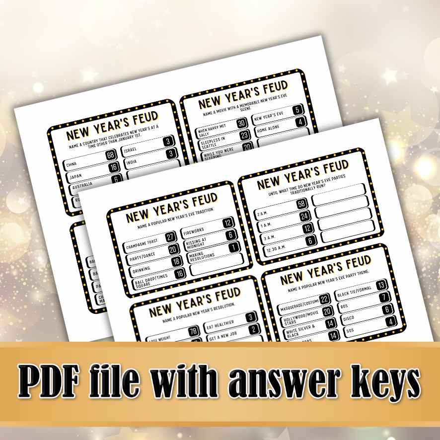 NEW YEARS EVE GAME FAMILY FRIENDLY FEUD - Image 6