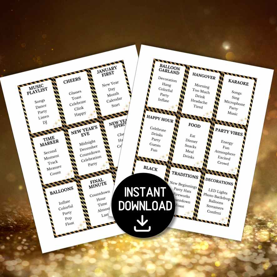 NEW YEAR'S FORBIDDEN WORDS GAME - Image 3