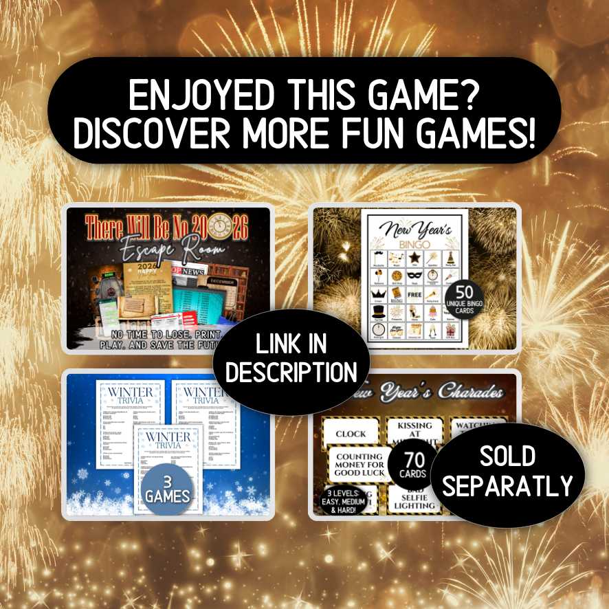 NEW YEAR'S TRIVIA GAME PRINTABLE - Image 8