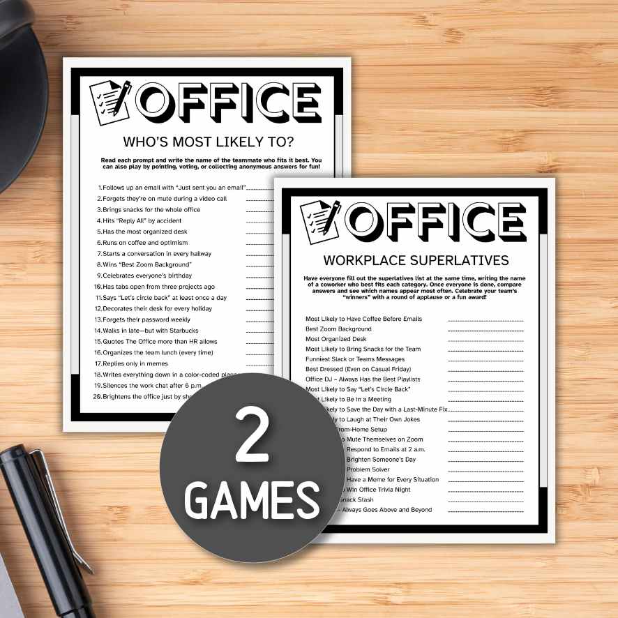 OFFICE ICEBREAKER PARTY GAMES