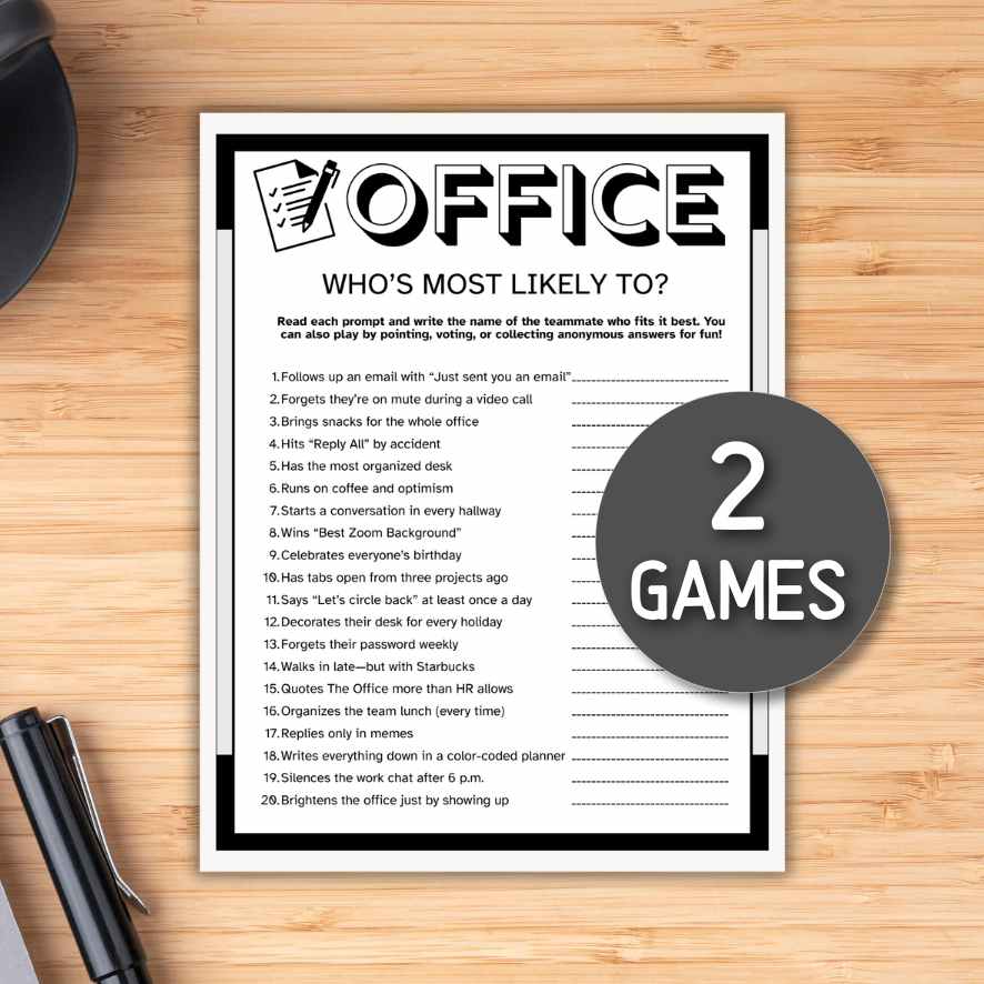 OFFICE ICEBREAKER PARTY GAMES - Image 3