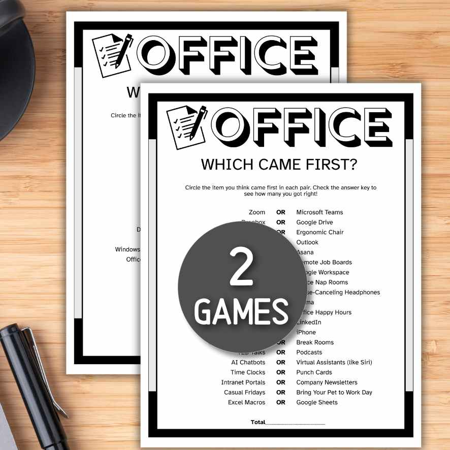 OFFICE WHICH CAME FIRST TRIVIA