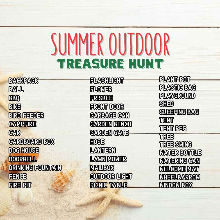 OUTDOOR SUMMER SCAVENGER HUNT - Image 5