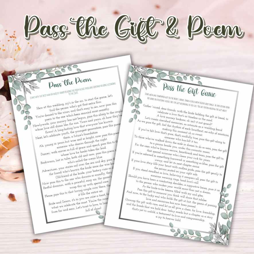 PASS THE GIFT BRIDAL SHOWER GAME