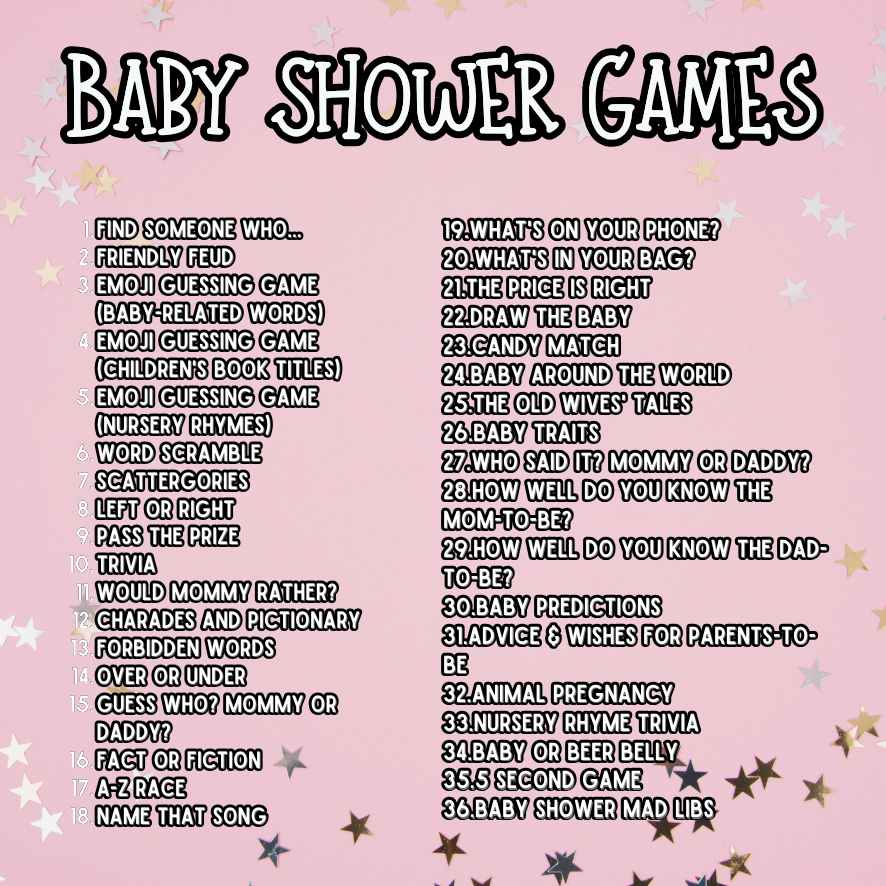 PINK BABY SHOWER GAMES - Image 4