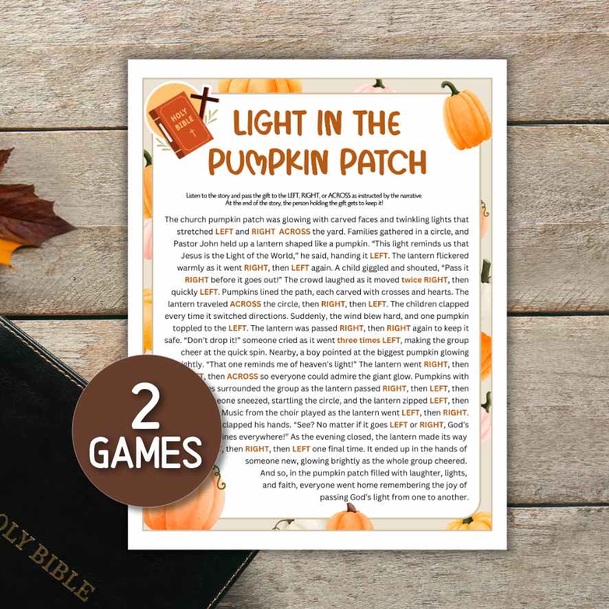 PUMPKIN BIBLE LEFT RIGHT GAME - Image 4