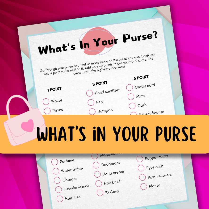 PURSE GAME SCAVENGER HUNT