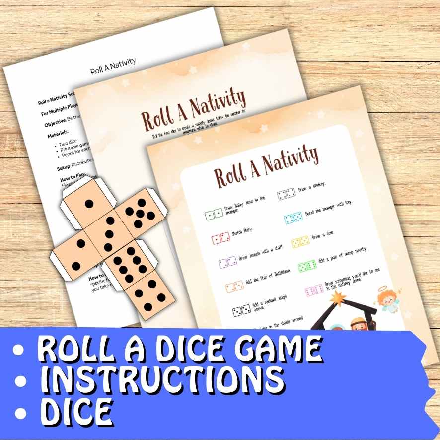 ROLL A NATIVITY CHRISTMAS DICE GAME - Image 3