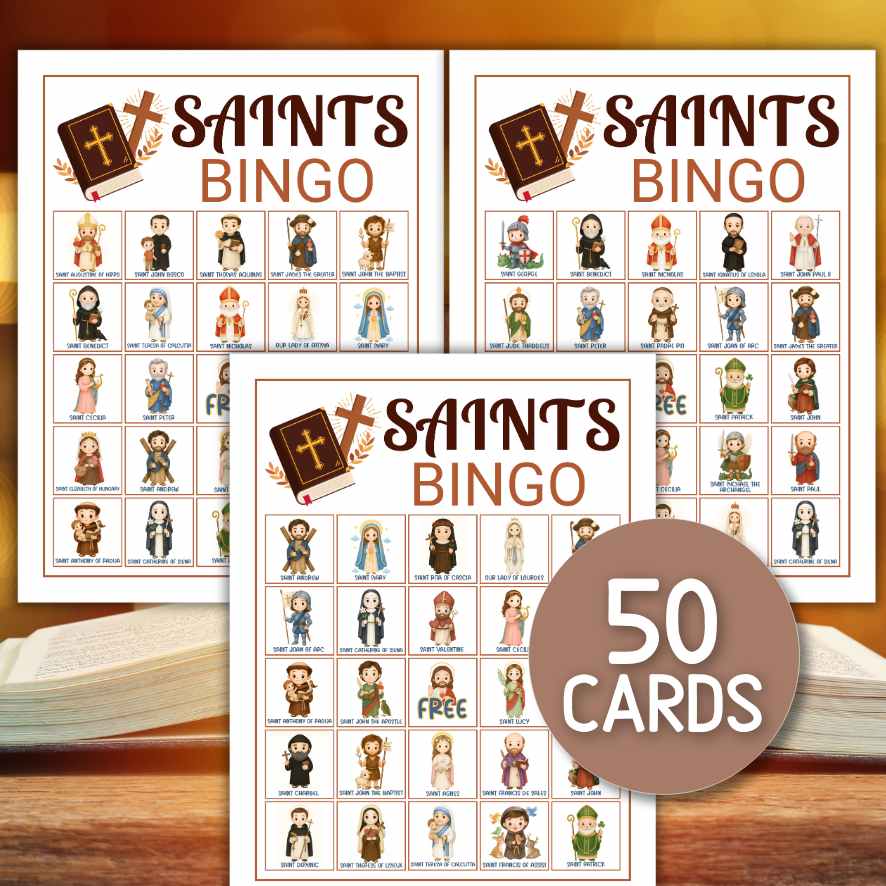 SAINT BINGO CARDS FOR CATHOLIC KIDS - Image 3