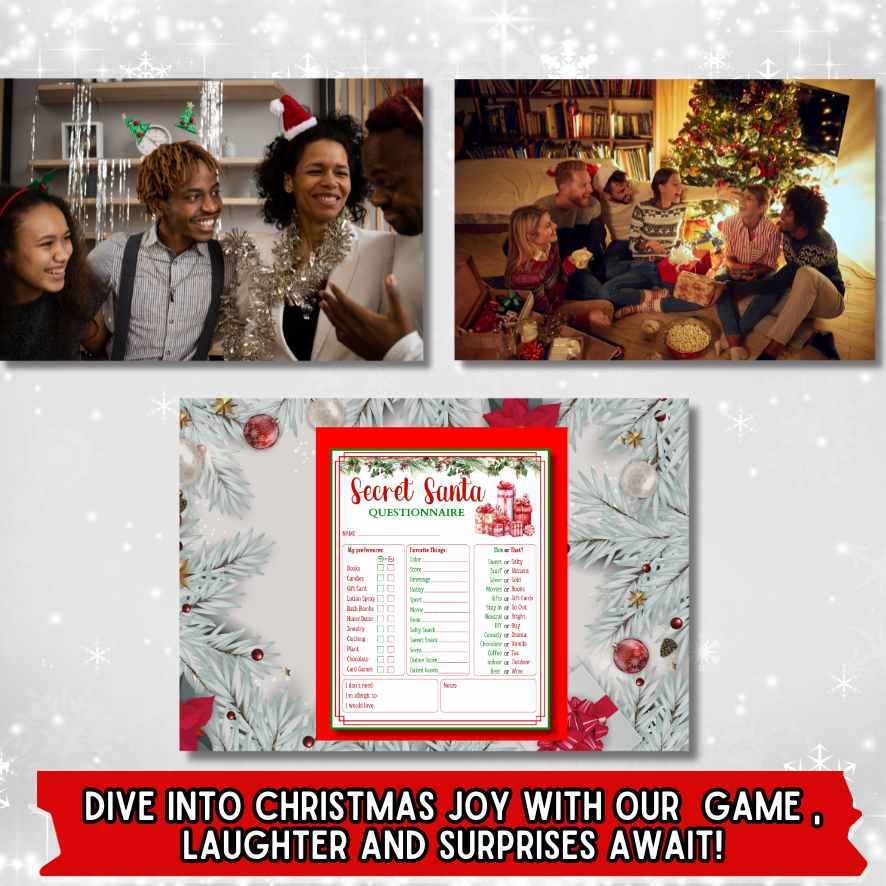 SECRET SANTA PRINTABLE QUESTIONNAIRE - Image 2