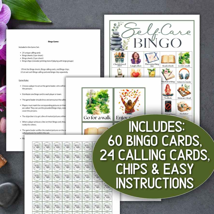 SELF-CARE BINGO PRINTABLE - Image 4