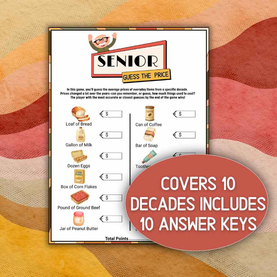 SENIOR GUESS THE PRICE GAME - Image 2