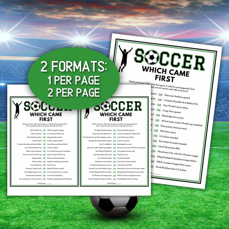 SOCCER WHICH CAME FIRST GAME - Image 5