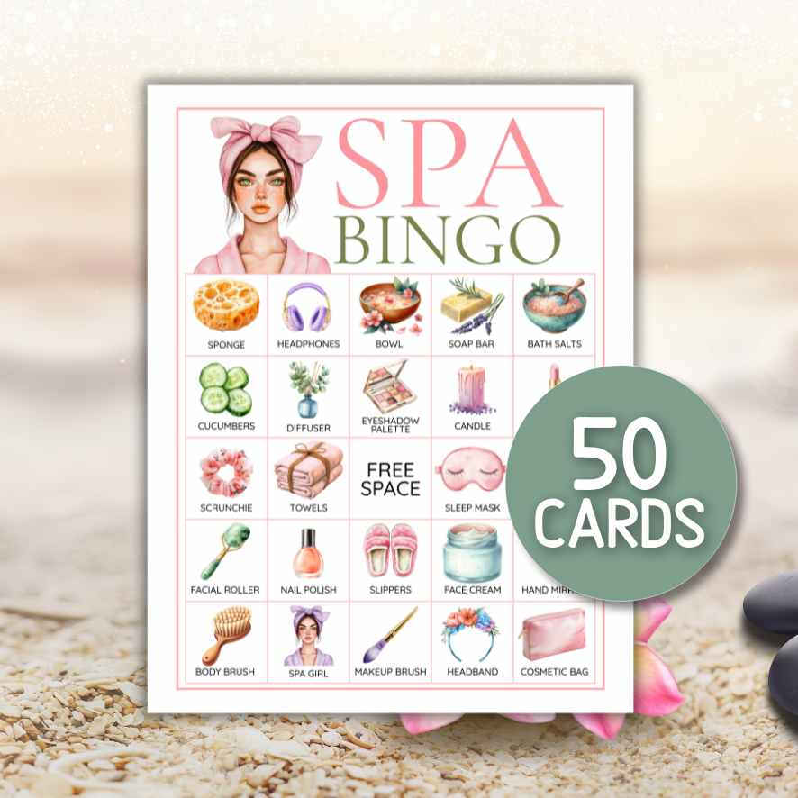 SPA BINGO PRINTABLE GAME