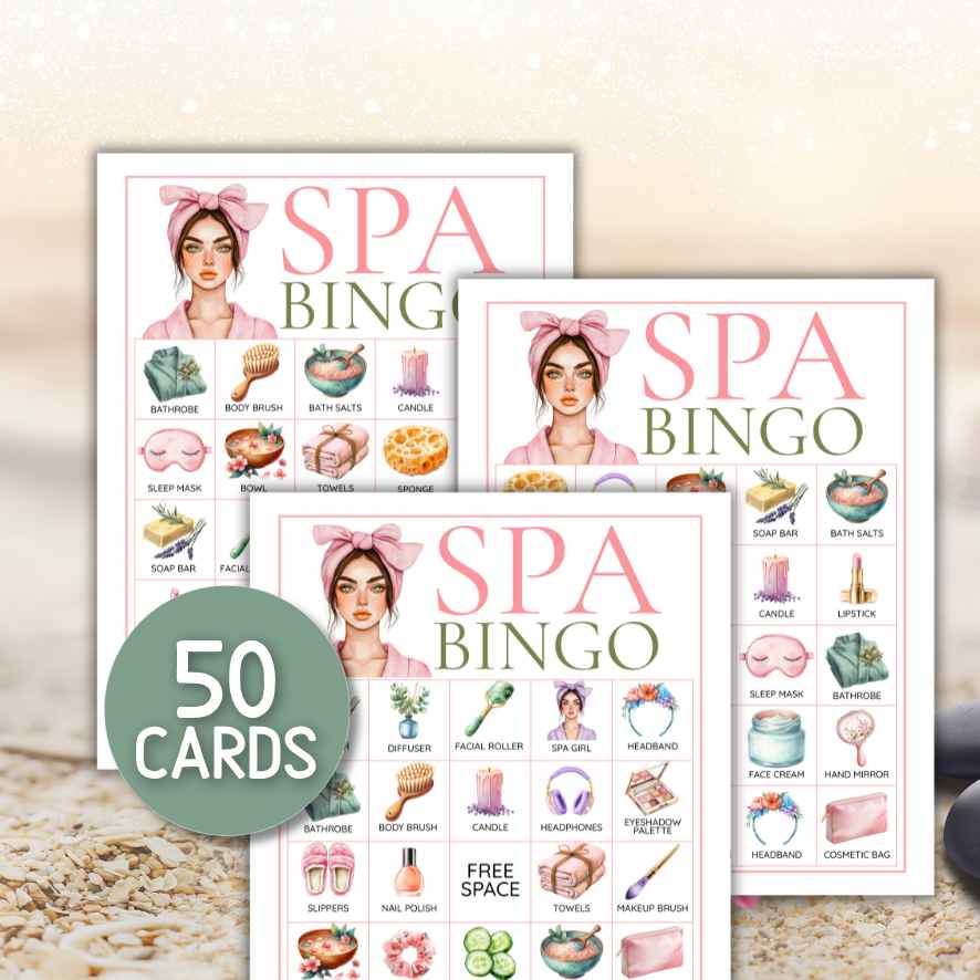 SPA BINGO PRINTABLE GAME - Image 3