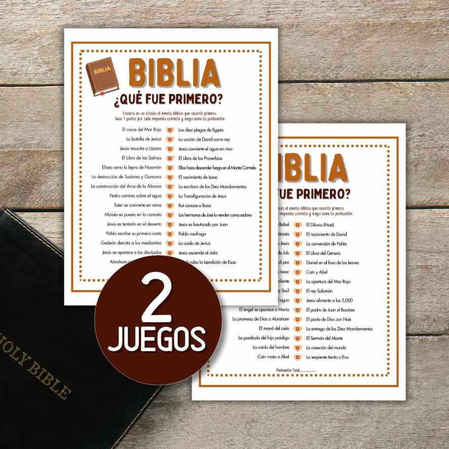 JUEGO BÍBLICO ¿QUÉ FUE PRIMERO? - Image 2