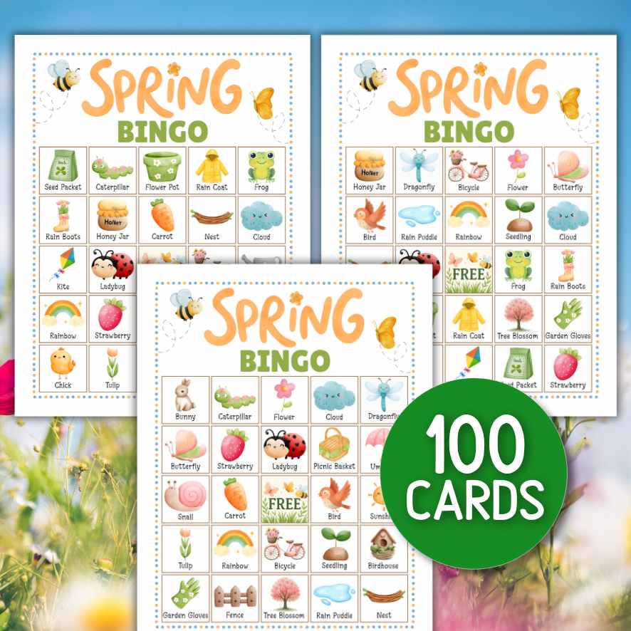 SPRING BINGO GAME PRINTABLE - Image 3