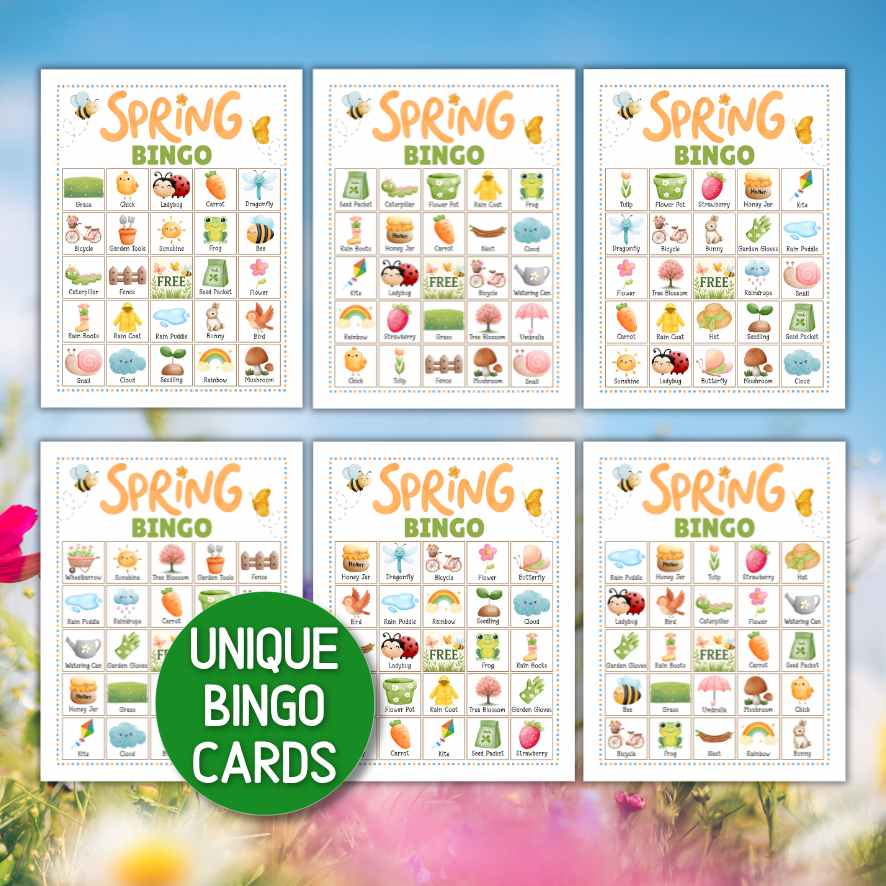 SPRING BINGO GAME PRINTABLE - Image 4
