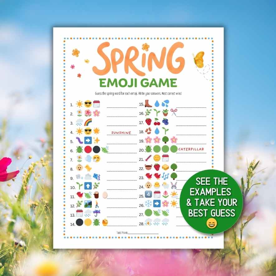 SPRING EMOJI GAME PRINTABLE - Image 2