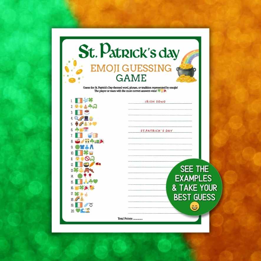 ST.PATRICK´S DAY EMOJI GAME - Image 2