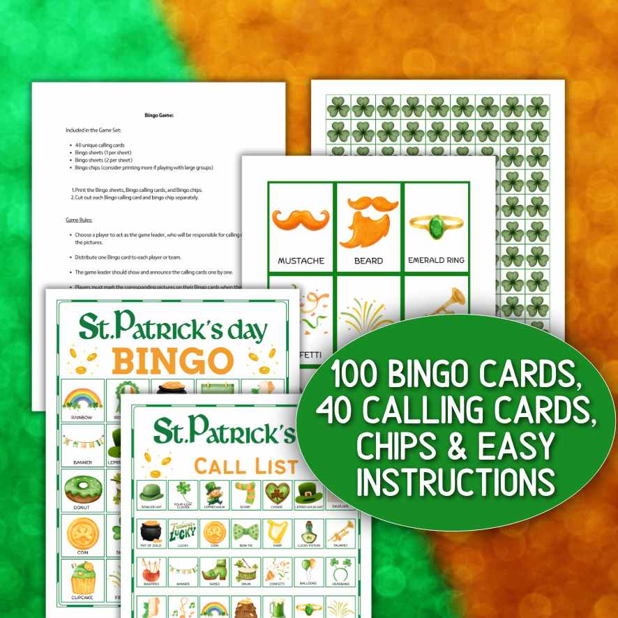 ST.PATRICKS DAY BINGO CARDS - Image 4