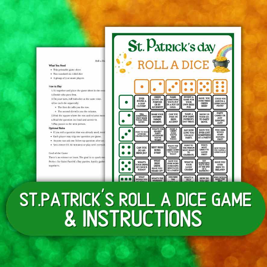 ST. PATRICKS DAY ROLL A DICE - Image 2