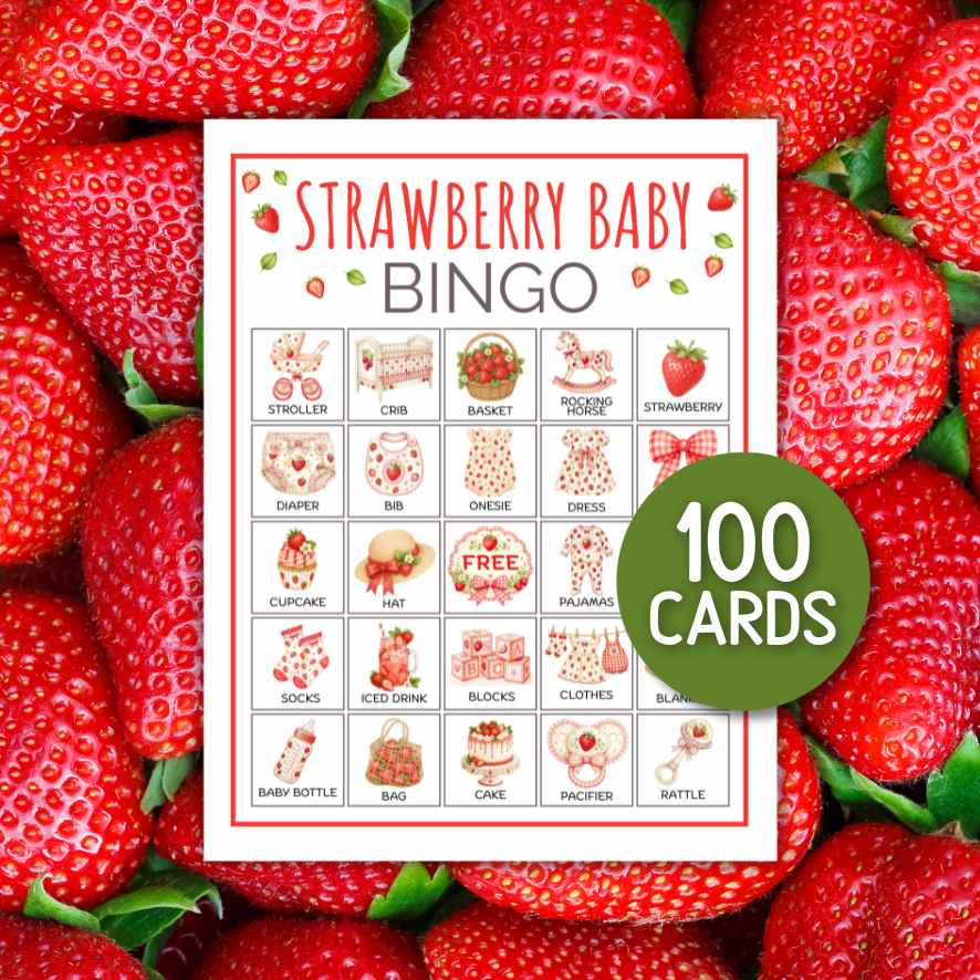 STRAWBERRY BABY BINGO GAME