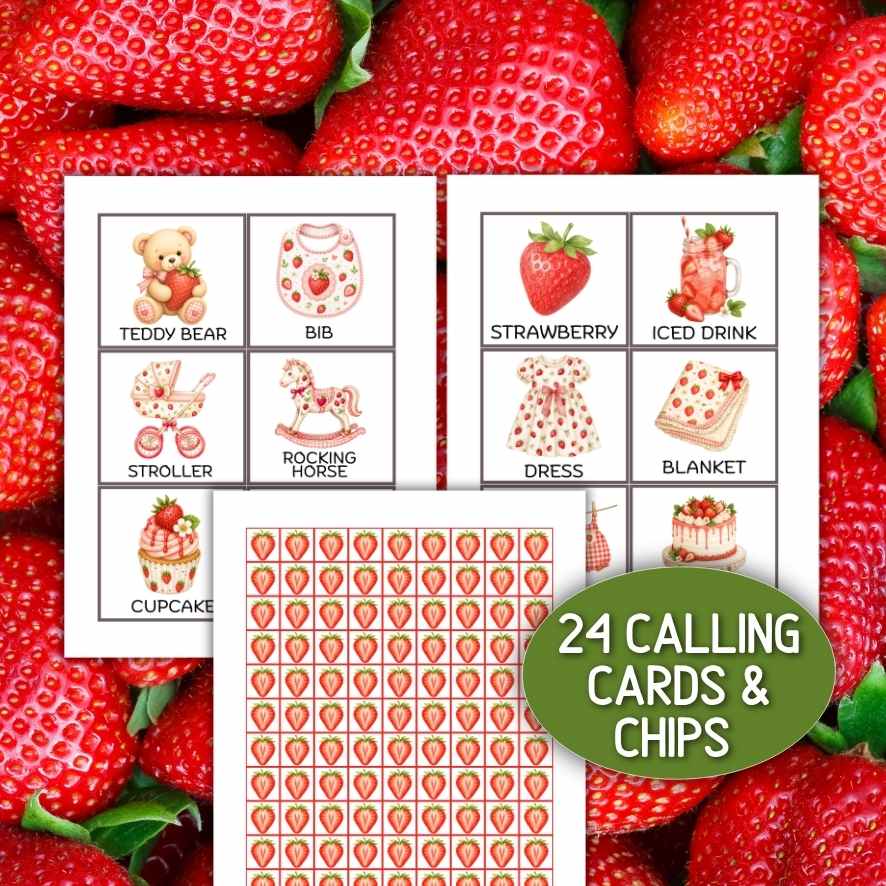 STRAWBERRY BABY BINGO GAME - Image 6