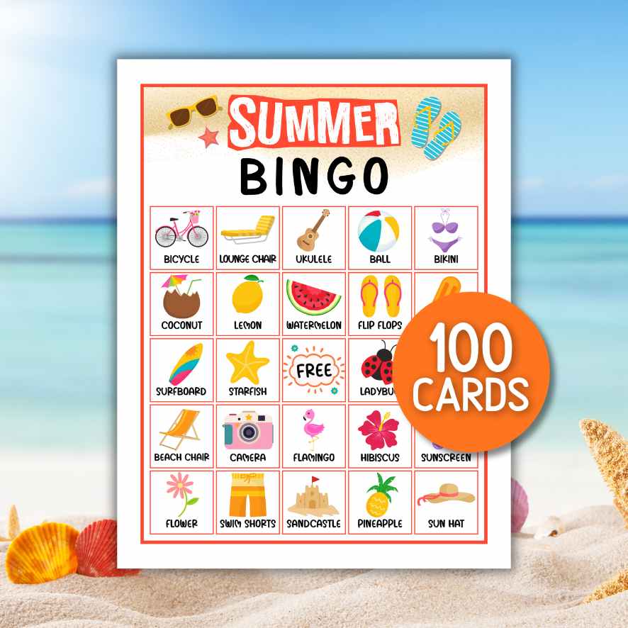 SUMMER BINGO PRINTABLE GAME