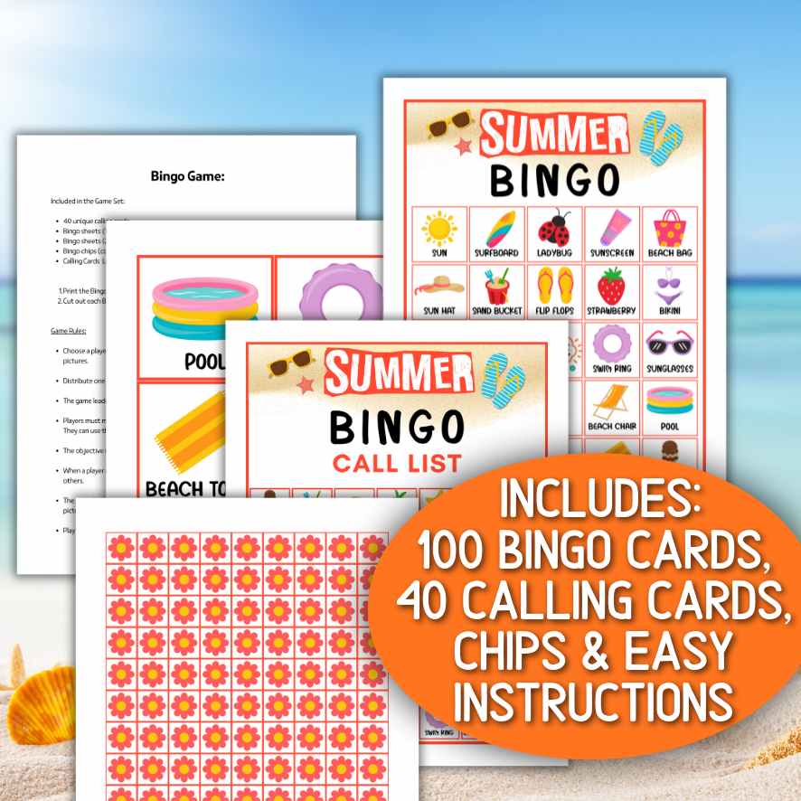 SUMMER BINGO PRINTABLE GAME - Image 7