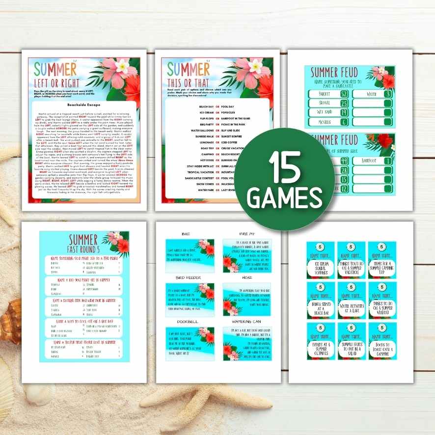 SUMMER PRINTABLE GAMES BUNDLE - Image 3