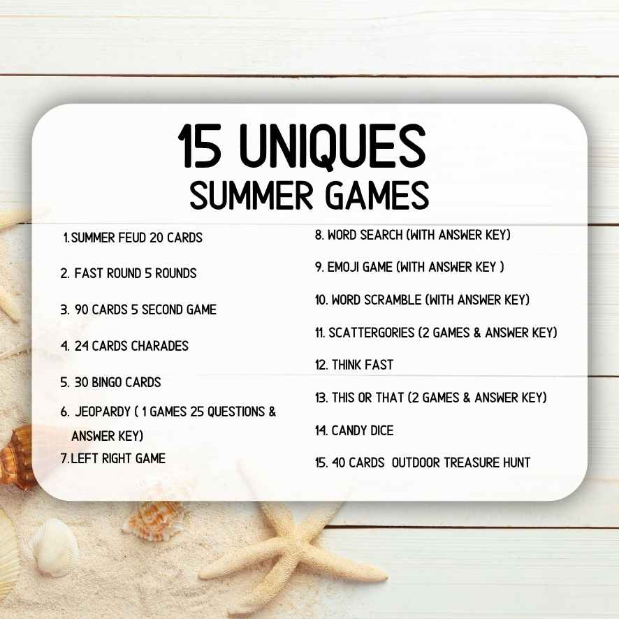 SUMMER PRINTABLE GAMES BUNDLE - Image 5