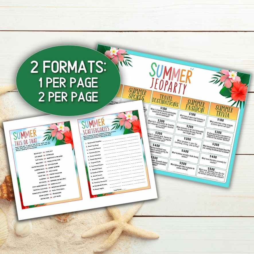 SUMMER PRINTABLE GAMES BUNDLE - Image 7