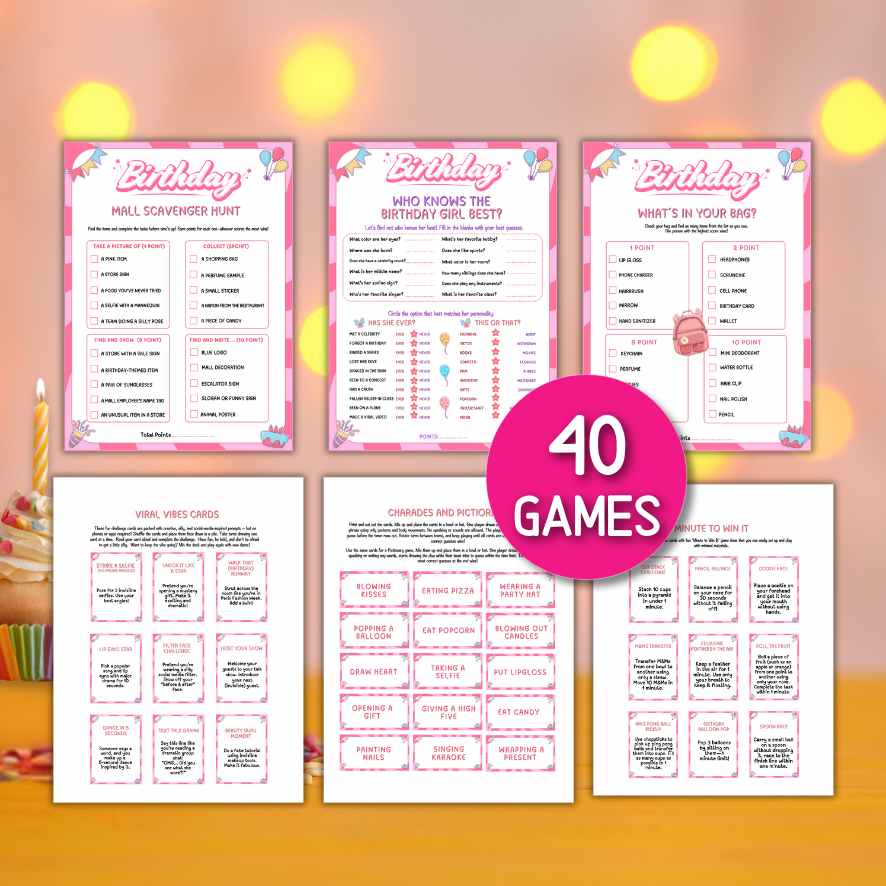 TEEN GIRL BIRTHDAY GAMES - Image 2