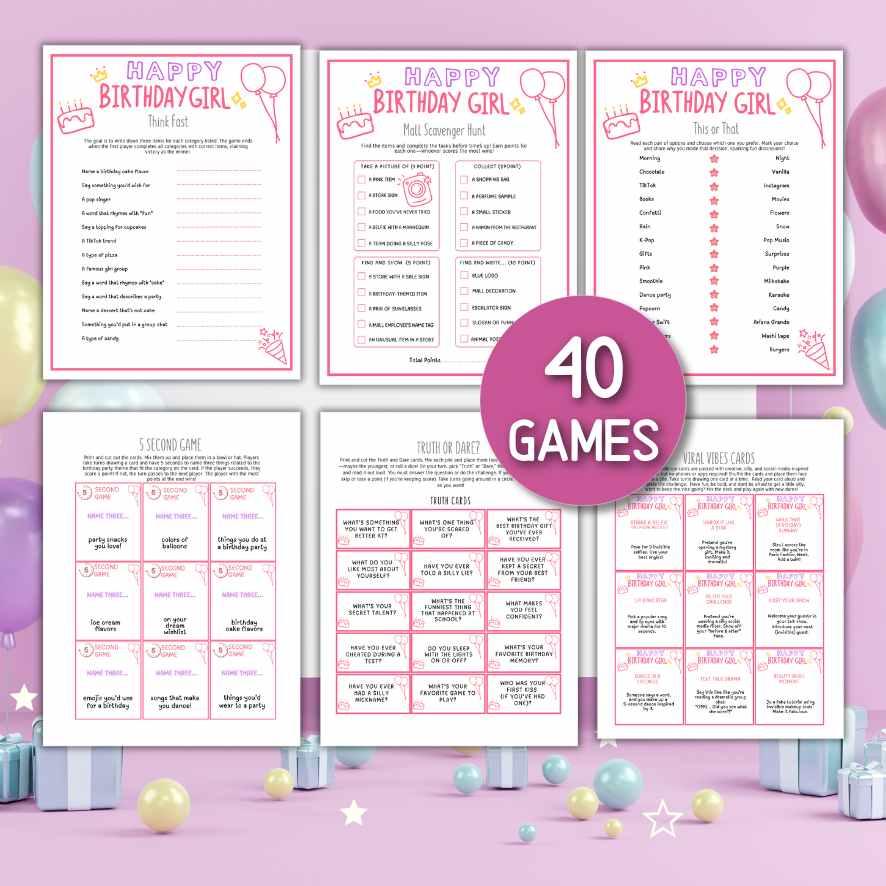 TEEN GIRL BIRTHDAY PARTY GAMES - Image 2