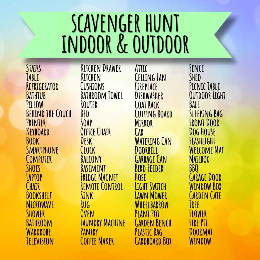 TEEN SCAVENGER HUNT INDOOR & OUTDOOR - Image 4