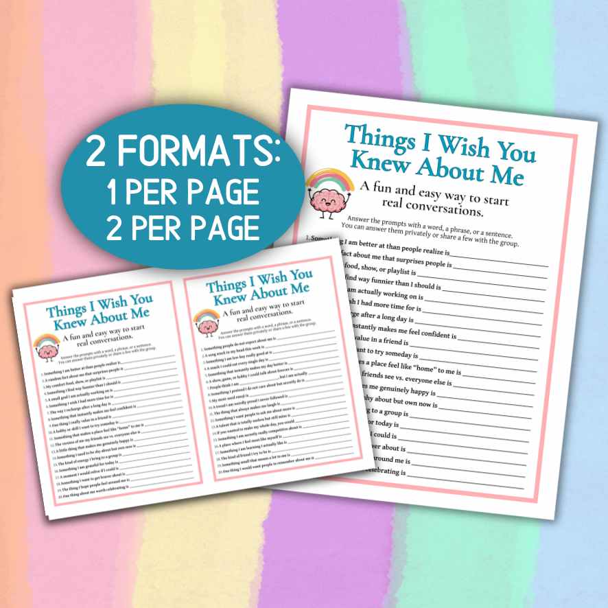 TEEN WELLNESS WORKSHEET PRINTABLE - Image 3
